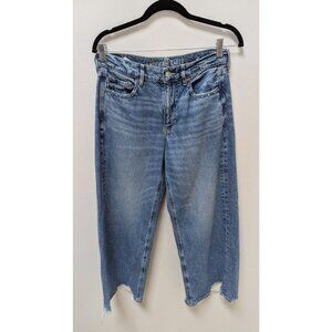 American Eagle Light Wash Super High-Rise Baggy Jeans